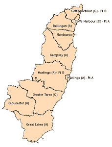 mid north coast map